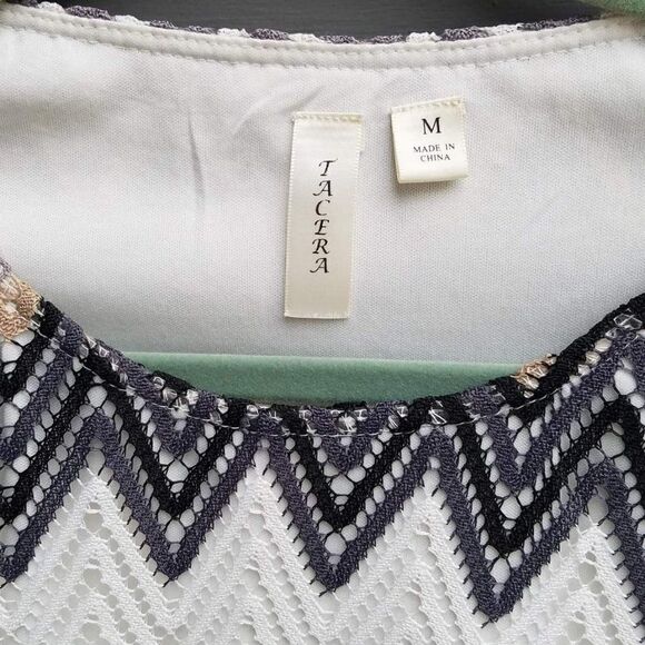 Tacera Crocheted Hippy Dress - Retro Look - Picture 6 of 6